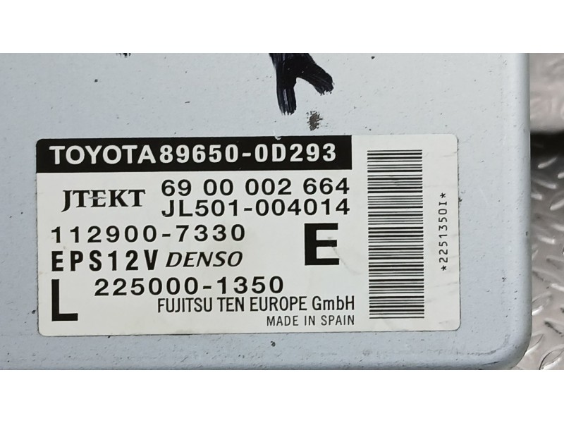 Recambio de centralita direccion para toyota yaris (_p13_) 1.3 (nsp130_) referencia OEM IAM   