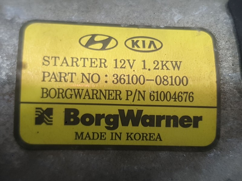 Recambio de motor arranque para hyundai i20 iii (bc3, bi3) 1.0 t-gdi referencia OEM IAM 3610008000  