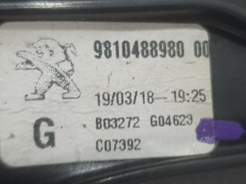 Recambio de elevalunas delantero izquierdo para peugeot 3008 ii suv (mc_, mr_, mj_, m4_) 1.5 bluehdi 130 referencia OEM IAM 9810