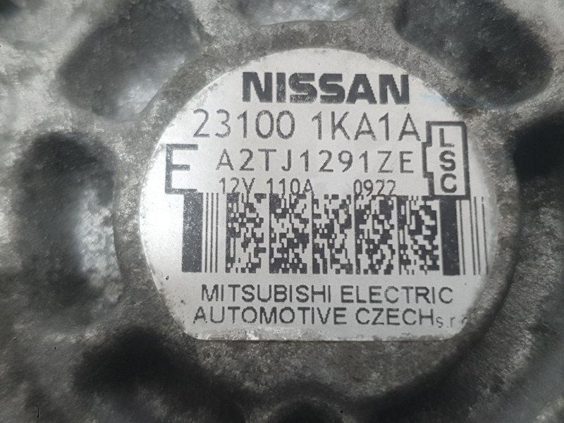 Recambio de alternador para nissan juke (f15) 1.6 referencia OEM IAM 231001KA1M  