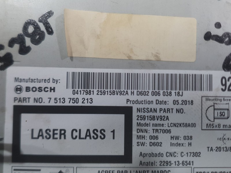 Recambio de sistema navegacion gps para nissan juke (f15) 1.5 dci referencia OEM IAM   