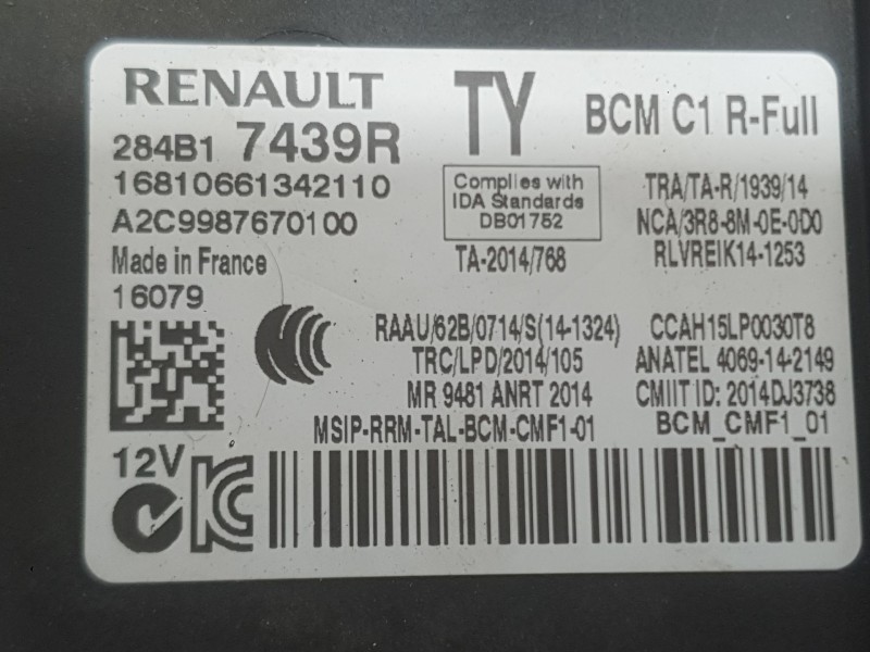 Recambio de modulo electronico para renault megane iv hatchback (b9a/m/n_) 1.2 tce 130 (b9mr) referencia OEM IAM   