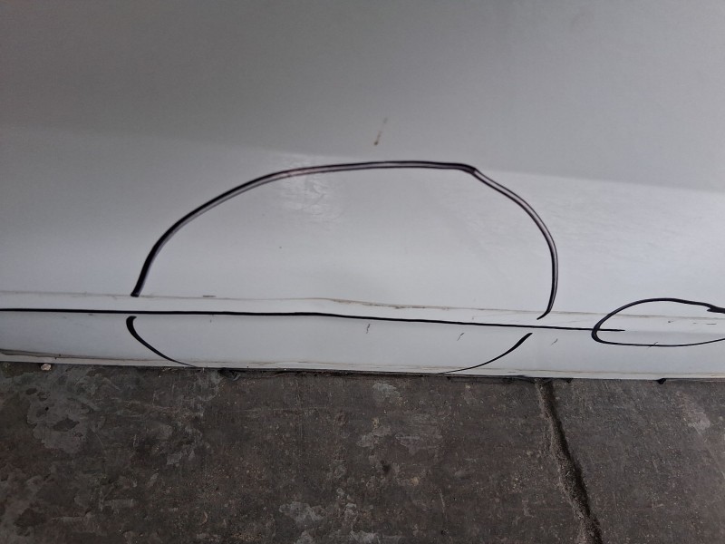 Recambio de puerta trasera izquierda para volkswagen taigo (cs1) 1.0 tsi referencia OEM IAM 2G4833051R TOCADA 
