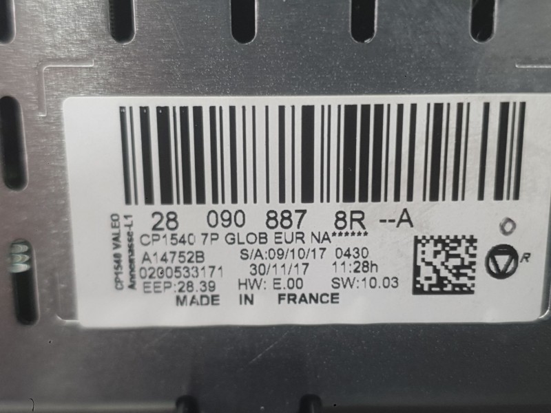 Recambio de sistema navegacion gps para renault megane iv hatchback (b9a/m/n_) 1.2 tce 130 (b9mr) referencia OEM IAM   