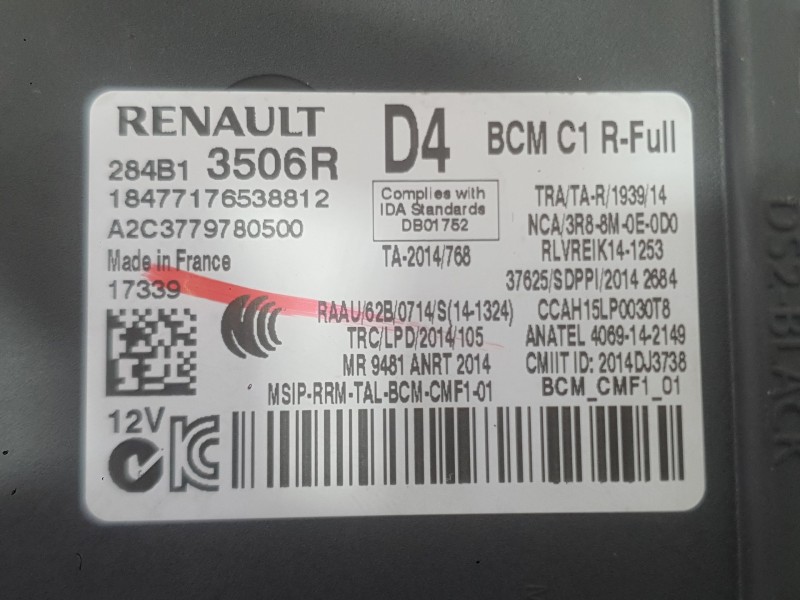 Recambio de modulo electronico para renault megane iv hatchback (b9a/m/n_) 1.2 tce 130 (b9mr) referencia OEM IAM   