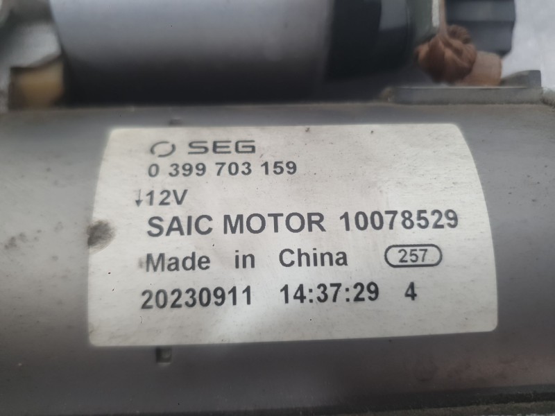 Recambio de motor arranque para mg hs (as23) 1.5 t (sas23) referencia OEM IAM 10759191  