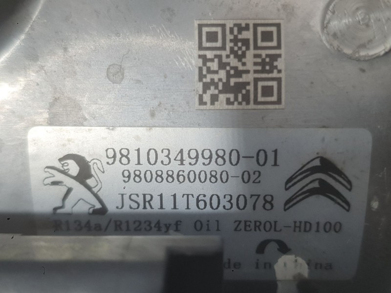 Recambio de compresor aire acondicionado para citroën berlingo furgón/monospace (k9) 1.5 bluehdi 100 referencia OEM IAM 98151985