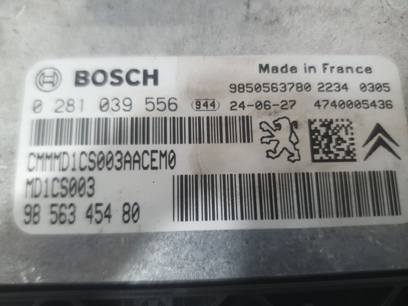 Recambio de centralita motor uce para citroën berlingo furgón/monospace (k9) 1.5 bluehdi 100 referencia OEM IAM   