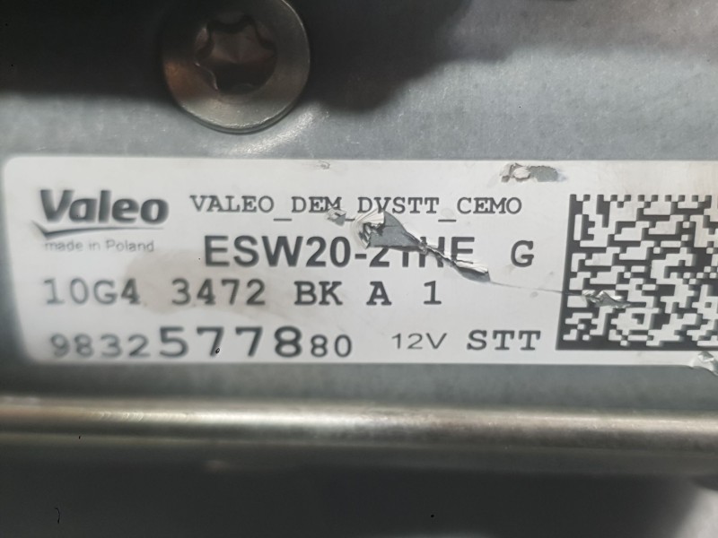 Recambio de motor arranque para citroën berlingo furgón/monospace (k9) 1.5 bluehdi 100 referencia OEM IAM 9832577880 1627650980 