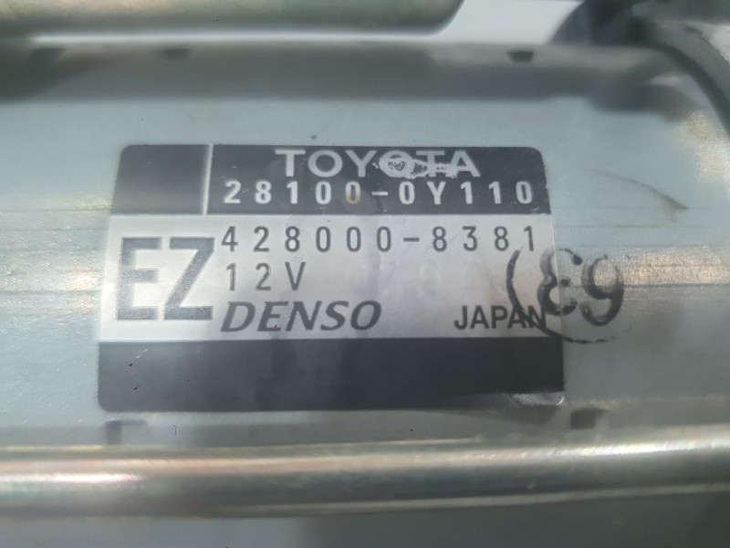 Recambio de motor arranque para toyota yaris (_p13_) 1.3 (nsp130_) referencia OEM IAM 281000Y110 281000Y101 281000Y290