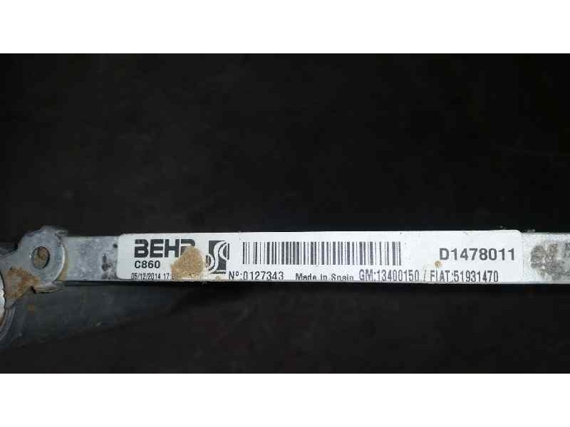 Recambio de condensador / radiador aire acondicionado para opel adam glam ecoflex referencia OEM IAM D1478011 13400150 BEHR
