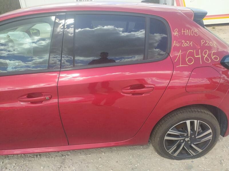 Recambio de puerta trasera izquierda para peugeot 208 ii (ub_, up_, uw_, uj_) 1.2 puretech 100 referencia OEM IAM 9827577980  