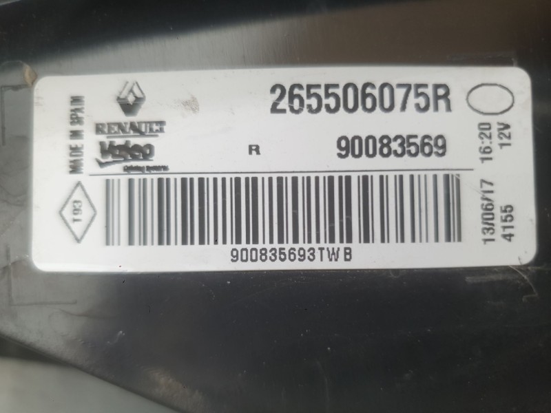 Recambio de piloto trasero derecho interior para renault megane iv hatchback (b9a/m/n_) 1.5 dci 110 (b9a3) referencia OEM IAM 26