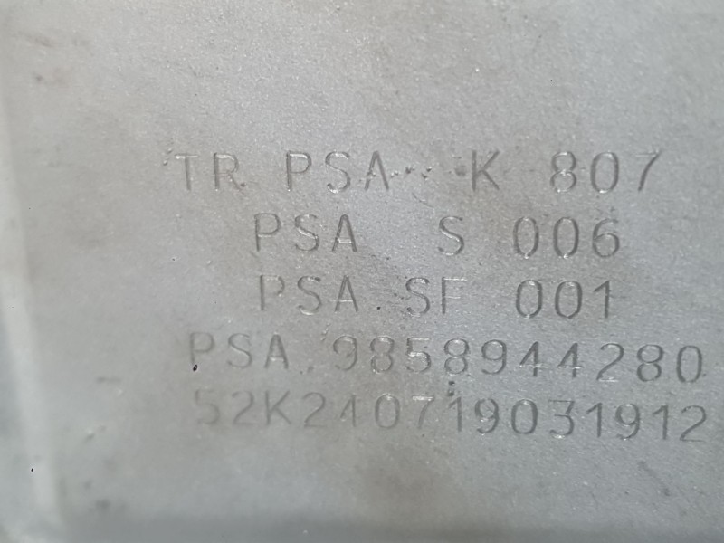 Recambio de filtro de particulas para citroën berlingo furgón/monospace (k9) 1.5 bluehdi 100 referencia OEM IAM 9858944280  
