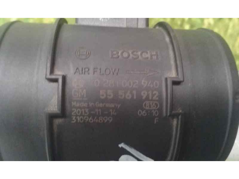 Recambio de caudalimetro para opel astra j sports tourer sportive referencia OEM IAM 55561912 0281002940 BOSCH