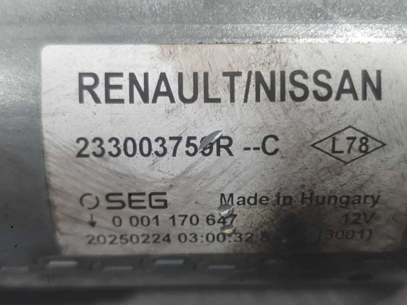 Recambio de motor arranque para renault kangoo iii furgón/monospace 1.5 blue dci 95 (fjab) referencia OEM IAM 233003759R  