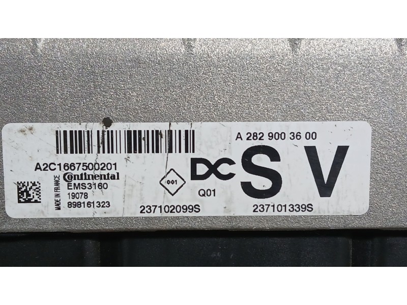 Recambio de centralita motor uce para renault megane iv hatchback (b9a/m/n_) 1.3 tce 115 (b9n9) referencia OEM IAM 237104412S  