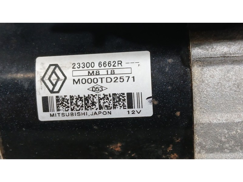 Recambio de motor arranque para renault megane iv hatchback (b9a/m/n_) 1.3 tce 115 (b9n9) referencia OEM IAM 233006662R  