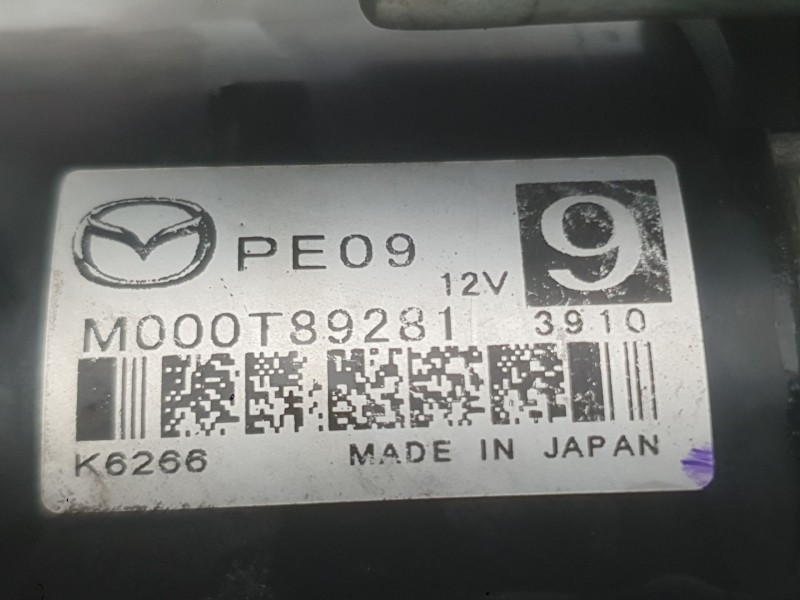 Recambio de motor arranque para mazda 3 (bm, bn) 2.0 referencia OEM IAM PE0718400  