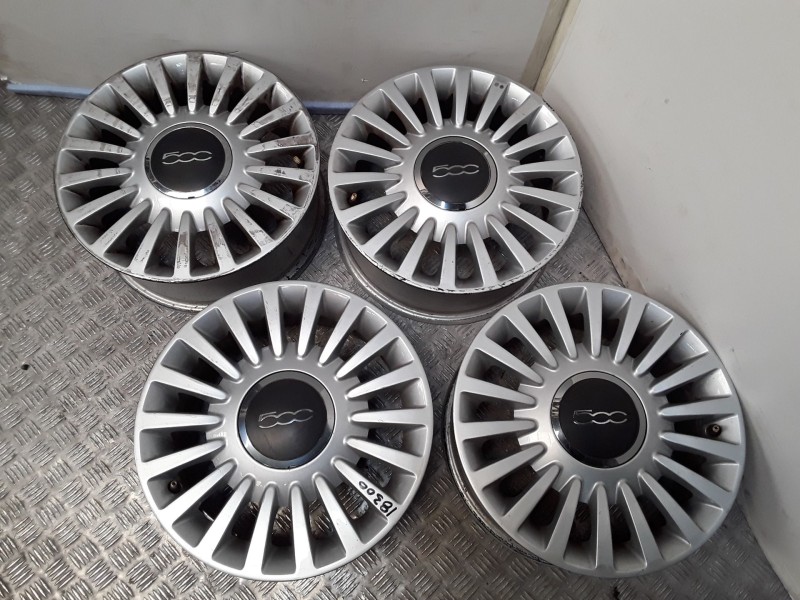 Recambio de juego llantas aluminio para fiat 500 (312_) 1.2 (312axa1a) referencia OEM IAM 6X15 4 TORN ET35 ALUMINIO ROZADAS