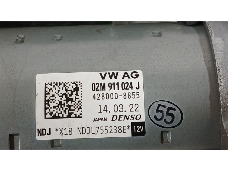 Recambio de motor arranque para skoda kamiq (nw4) 1.0 tsi referencia OEM IAM 02M911024J 02M911022FX 02Z911024DX