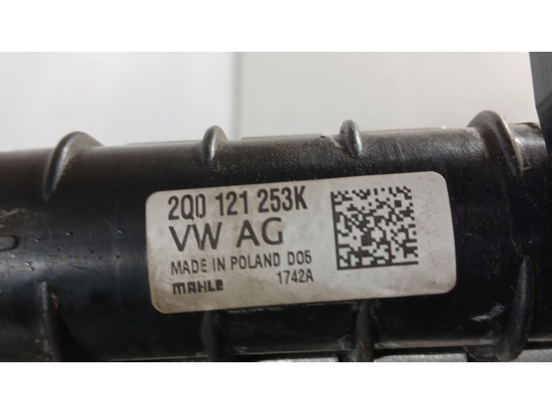 Recambio de radiador agua para skoda kamiq (nw4) 1.0 tsi referencia OEM IAM 2Q0121253R  