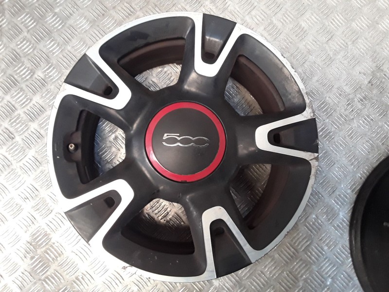 Recambio de juego llantas aluminio para fiat 500 (312_) 0.9 (312axm1b) referencia OEM IAM 6.5X16 4TORN ET35 ROZADAS ALUMINIO