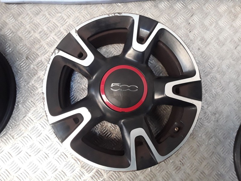 Recambio de juego llantas aluminio para fiat 500 (312_) 0.9 (312axm1b) referencia OEM IAM 6.5X16 4TORN ET35 ROZADAS ALUMINIO