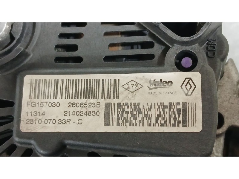 Recambio de alternador para renault grand scénic iii (jz0/1_) 1.6 dci (jz00, jz12) referencia OEM IAM 231007328R 8200854119 