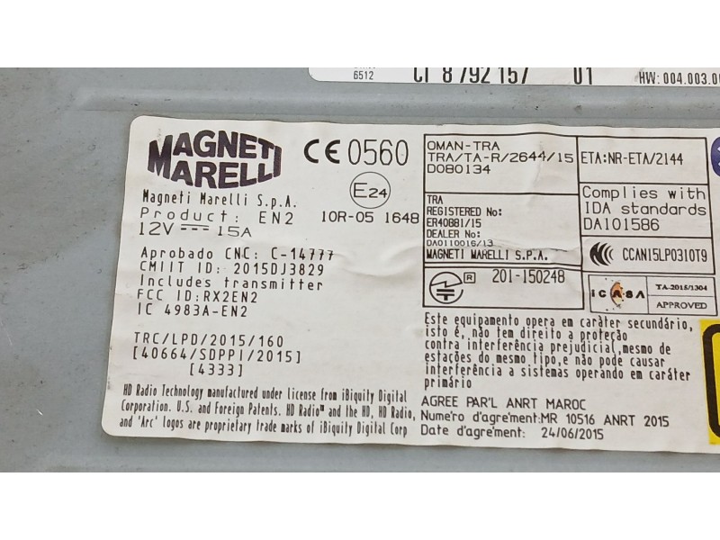 Recambio de sistema audio / radio cd para bmw x1 (f48) sdrive 18 d referencia OEM IAM   