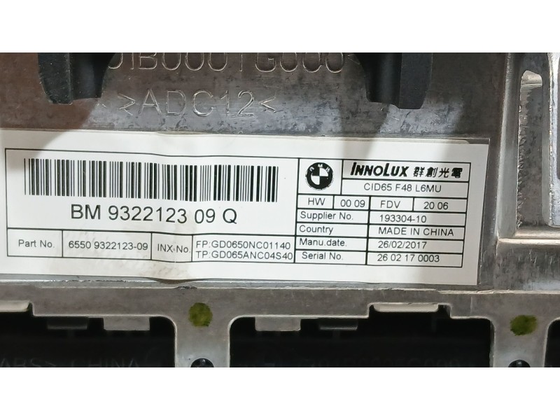 Recambio de sistema navegacion gps para bmw x1 (f48) sdrive 18 d referencia OEM IAM   