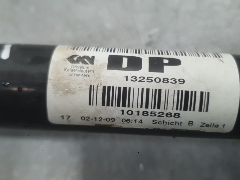 Recambio de transmision delantera derecha para opel astra j (p10) 1.7 cdti (68) referencia OEM IAM 13356124  