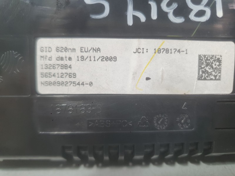 Recambio de pantalla multifuncion para opel astra j (p10) 1.7 cdti (68) referencia OEM IAM   