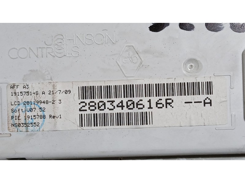 Recambio de pantalla multifuncion para renault megane iii hatchback (bz0/1_, b3_) 1.5 dci referencia OEM IAM   