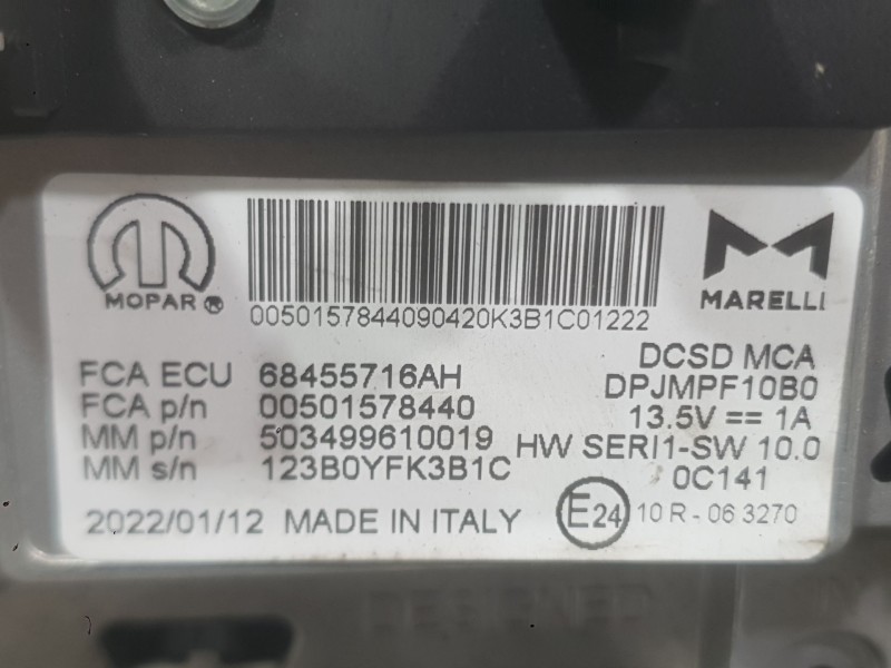 Recambio de sistema navegacion gps para jeep compass (mp, m6, mv, m7) 1.3 referencia OEM IAM   