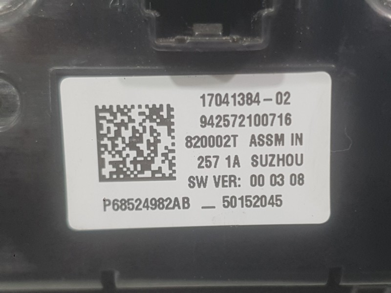 Recambio de mando climatizador para jeep compass (mp, m6, mv, m7) 1.3 referencia OEM IAM 50159921  