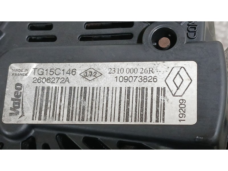 Recambio de alternador para renault megane iii hatchback (bz0/1_, b3_) 1.5 dci referencia OEM IAM 231005018R 231000026R 