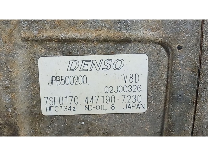 Recambio de compresor aire acondicionado para land rover range rover sport v8 td first edition referencia OEM IAM JPB500290  