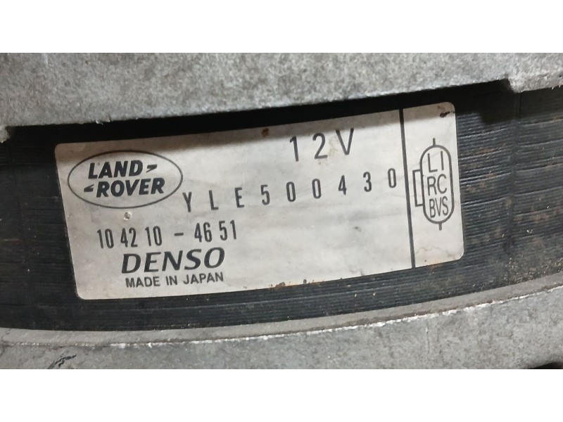 Recambio de alternador para land rover range rover sport v8 td first edition referencia OEM IAM YLE500290  