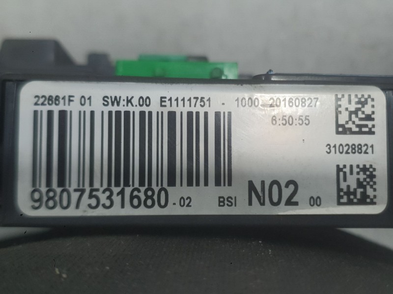 Recambio de caja reles / fusibles para peugeot 2008 i (cu_) 1.6 bluehdi 100 referencia OEM IAM   