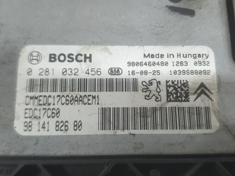 Recambio de centralita motor uce para peugeot 2008 i (cu_) 1.6 bluehdi 100 referencia OEM IAM 1614344680  