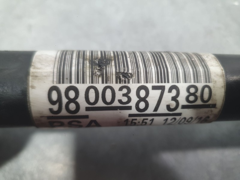 Recambio de transmision delantera izquierda para peugeot 2008 i (cu_) 1.6 bluehdi 100 referencia OEM IAM 9800387380 1613732480 