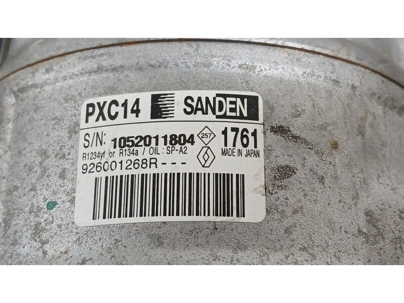Recambio de compresor aire acondicionado para renault megane iv hatchback (b9a/m/n_) 1.3 tce 115 (b9n9) referencia OEM IAM 92600