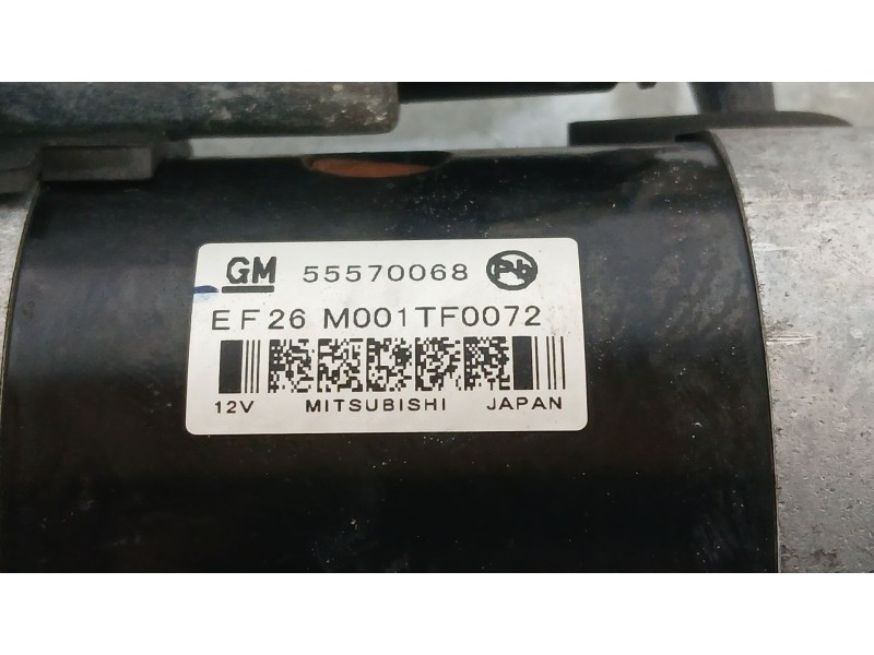 Recambio de motor arranque para opel astra j (p10) 1.6 cdti (68) referencia OEM IAM 55570069 MITSUBISHI M001TF0072