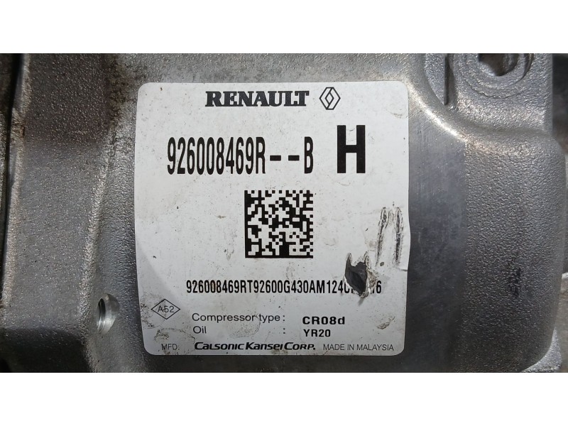 Recambio de compresor aire acondicionado para dacia sandero iii 1.0 tce 90 eco-g referencia OEM IAM 926008469R  