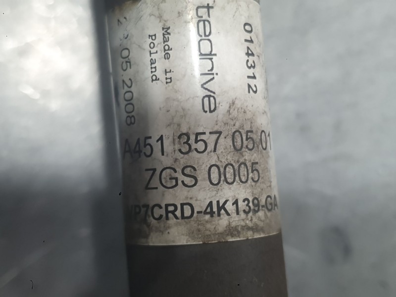 Recambio de transmision trasera izquierda para smart fortwo coupé (451) 1.0 (451.331, 451.380) referencia OEM IAM A4513570501  