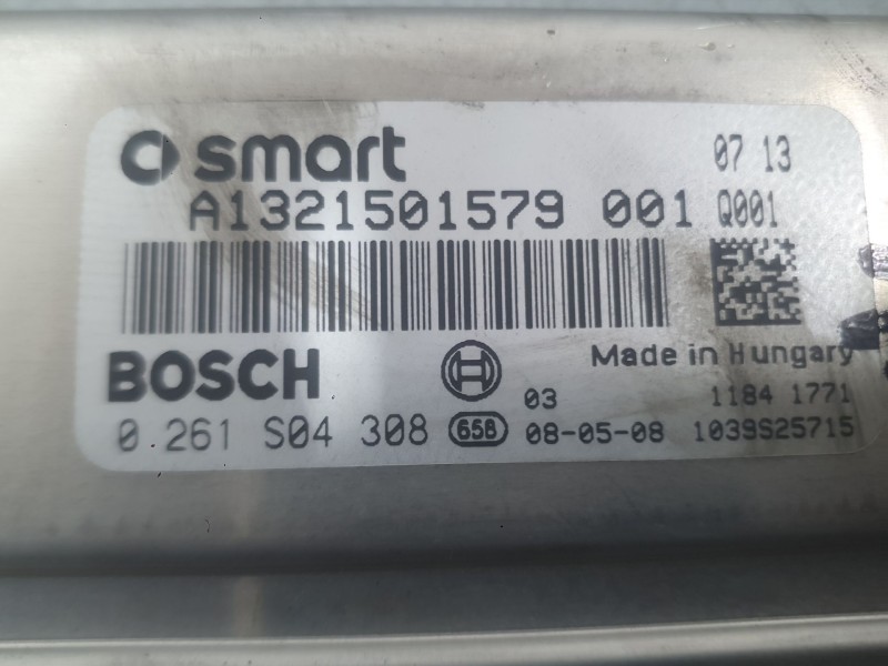 Recambio de centralita motor uce para smart fortwo coupé (451) 1.0 (451.331, 451.380) referencia OEM IAM A1321501579  