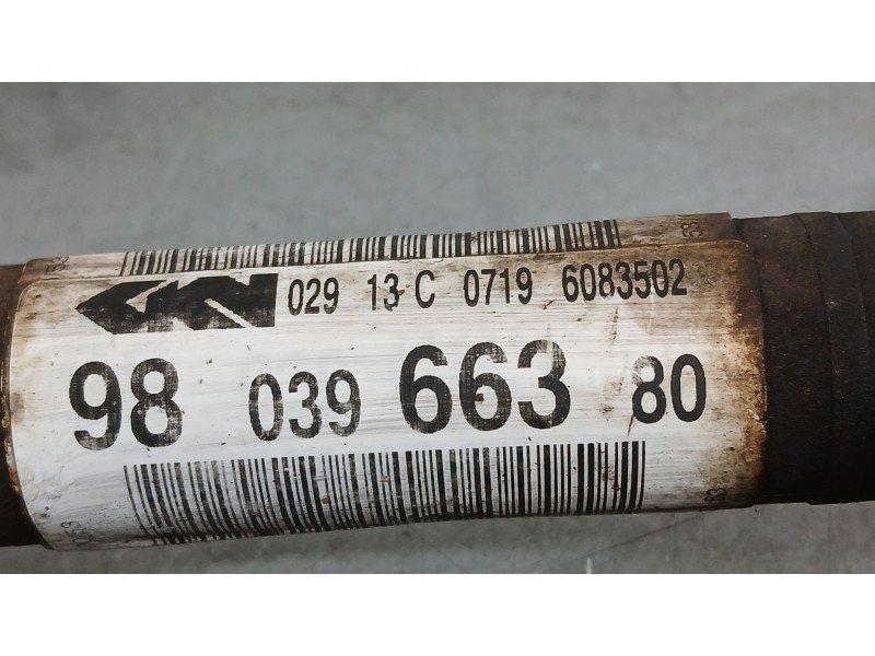 Recambio de transmision delantera derecha para citroën c-elysee (dd_) 1.2 vti 72 (ddhmy0) referencia OEM IAM 9816309080 16084198