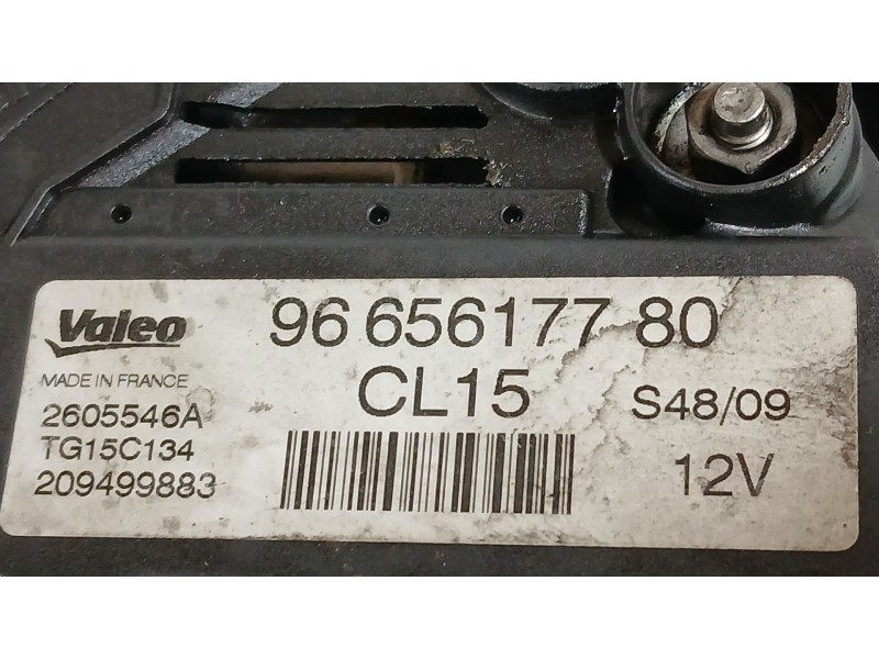 Recambio de alternador para peugeot 3008 i monospace (0u_) 1.6 hdi referencia OEM IAM 5705EY 5705NH 