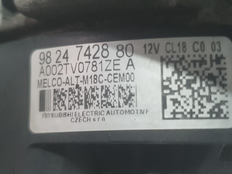 Recambio de alternador para citroën berlingo (er_, ec_) 1.5 bluehdi 100 referencia OEM IAM 9824742880 1686437680 